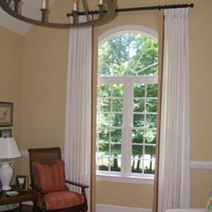 Long White Drapes
