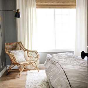 Bedroom drapes